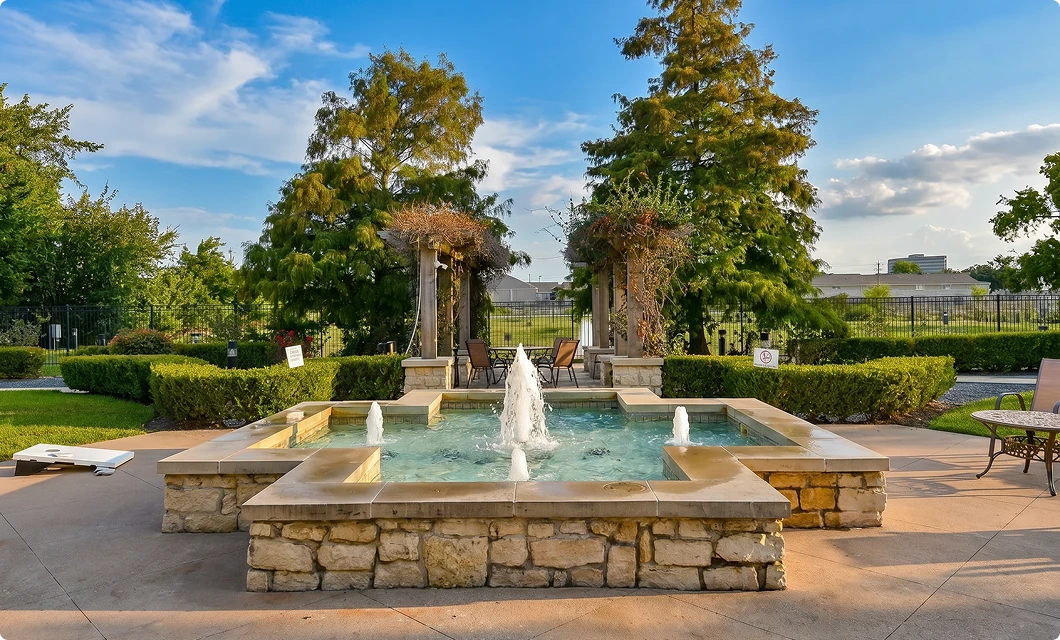 The courtyard fountain