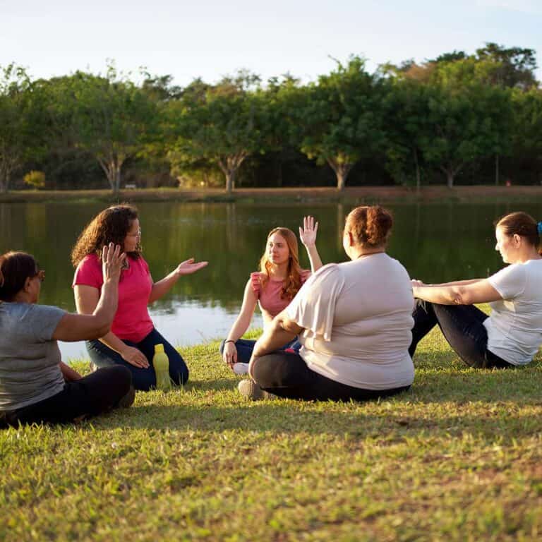   Psychoeducation Group Therapy Services Group Therapy Outside With Women
