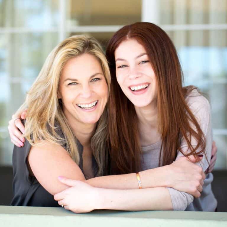   Family Style Treatment for Bulimia Nervosa Mother and Daughter Smiling and Hugging